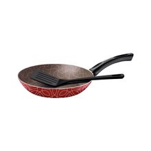 Frigideira Tramontina Paris 20cm 0,8L Antiaderente Starflon Max Vermelho Decorado Espátula Tramontina