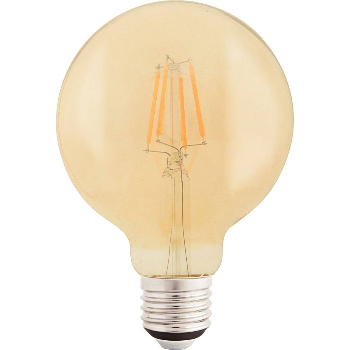 Lâmpada LED Filamento Tramontina G125 4 W 2200 K luz Amarela