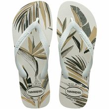 Sandálias Havaianas Aloha Branco/Verde Olive 39/40