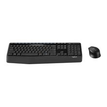 COMBO TECLADO E MOUSE SEM FIO LOGITECH MK345 USB CINZA