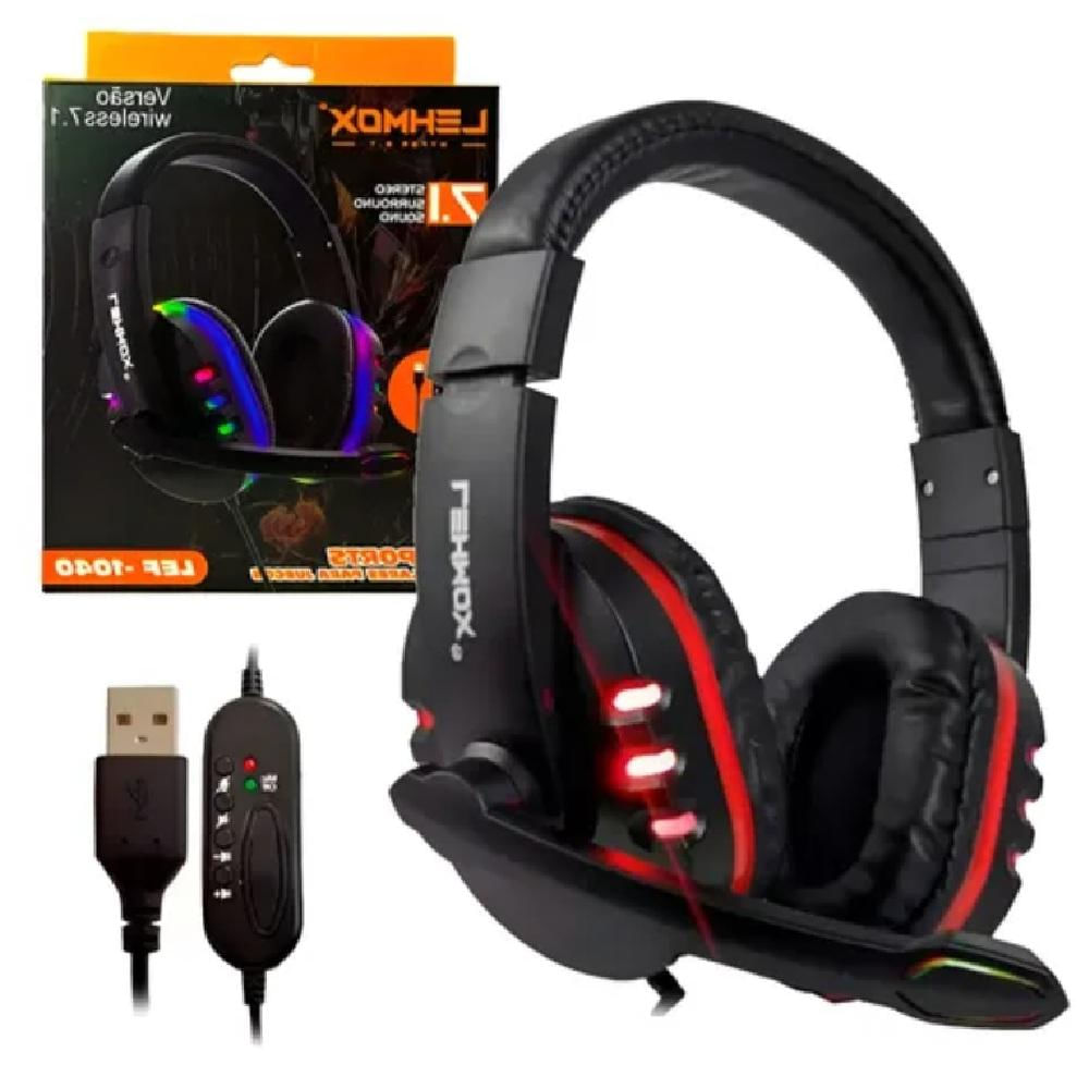Fone De Ouvido Headset Gamer Microfone USB Para Pc Ps4 Ps3 Notebook
