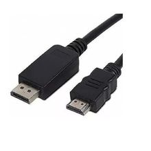 Cabo Displayport Para Hdmi Blindado (DP Macho x HDMI Macho) 1,8 Mt