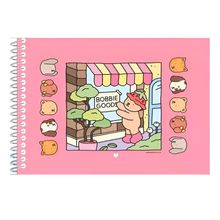 Livrinho Para Colorir Bobbie Goods Capa Dura Diversão Pintura Rosa