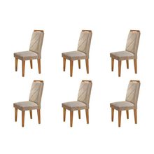 Conjunto Com 6 Cadeiras Para Sala De Jantar Melissa Rufato Imbuia Turim 07