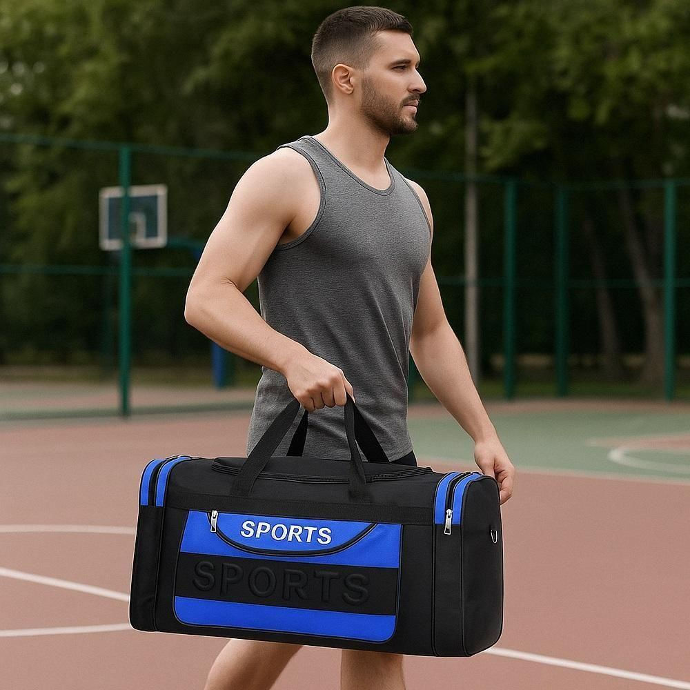Encontraproduto.com.br - Bolsa Mala De Mao Esportiva Mochila Sacola Treino Academia Viagem Masculina Feminina Azul