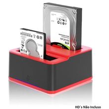 Dock Station Case Para 2 Hd Sata Pendrive Sd Usb 3.0 Kp-hd820