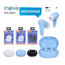 Fone de ouvido sem fio - FON-30032 - Inova - Preto R