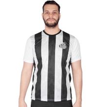 Camisa Braziline Santos Trix Masculina Preto e Branco