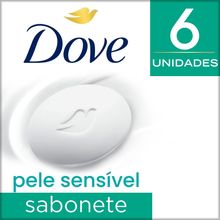 Sabonete Dove Pele Sensível 90g 6 Unidades
