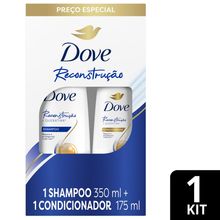 Dove Reconstrução Shampoo 350ml + Condicionador 175ml - Kit