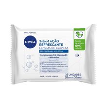 Nivea Visage Lenço Limpeza Facial 3 em 1 25 Unidades