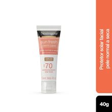 Protetor Solar Facial Neutrogena Sun Fresh Dry Skin com Cor FPS70 40g