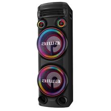 Torre de Som AIWA T2W -02 2300W 2Woofers10" Bluetooth RGB USB FM DJ