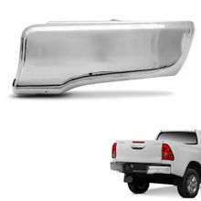 Ponteira de Parachoque Traseiro Hilux 2016 a 2025 Lado Direito Cromado Bepo