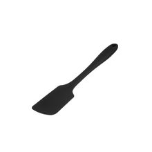 Espatula Reta Silicone Utensilios de Cozinha Preto 1un