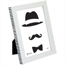 Porta-Retratos Plástico Branco 13x18 Home&Co Maddie 20x16x2cm