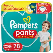 Fralda Pampers Pants Ajuste Total Max XXG 78 Unidades