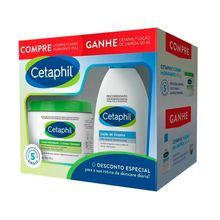 Kit Cetaphil Creme Hidratante 453g + Loção de Limpeza 120ml