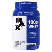 Whey 100% Max Titanium Cookies/Cream 900g