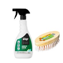 Kit Escova E Adeus Odor Eliminador De Odores Em Geral 500ml