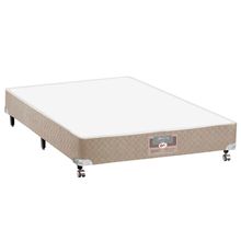 Base Box para Colchão Casal Castor Silver Star 27x138x188 cm – Branco/Bege