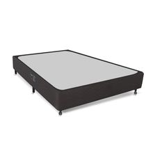 Base Box para Colchão Casal Castor Class Hibrido 39x128x188cm - Cinza/Preto