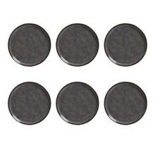 Conjunto de Pratos de Sobremesa Porto Brasil Bio Titanium com 6 peças - Azul