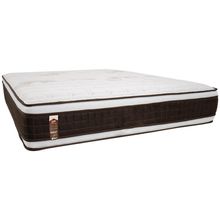 Colchão Viúva Castor Sellect P Double com Molejo Tecnopedic, Euro Pillow e Revestimento em Malha 34x128x188cm - Marrom/Bege