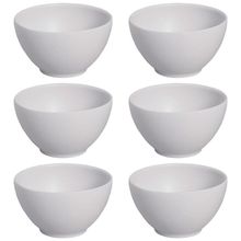 Conjunto de Bowls Porto Brasil Coup Vit em Stoneware Cinza 540ml - 6 Peças