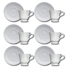 Conjunto de Xícaras para Chá Germer Cottage em Porcelana 240 ml – 6 Peças