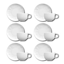 Conjunto de Xícaras para Chá Germer Orgânico em Porcelana 240 ml – 6 Peças