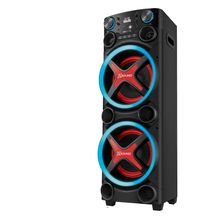 Torre de Som Amplificada Mondial TM-2200 com Bluetooth, Função Passa Pasta e Integração com Guitarra e Microfone Bivolt - 2200W