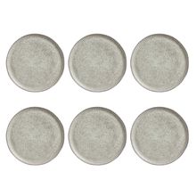 Conjunto de Pratos Rasos Porto Brasil Linhas Pistache com 6 Peças - Verde