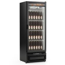 Cervejeira Vertical Porta De Vidro 410 Litros Gcb40v Gelopar Expositor Preto Gelopar 220v