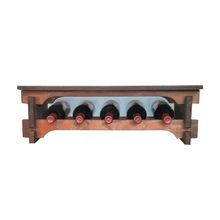 Adega Vinho Madeira 05 Garrafas Tipo Mesinha Imbuia C05