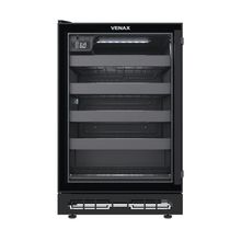 Adega Venax Cave In 100 Porta Invertida 82L Com Opção De Embutir Preto Fosco 127V