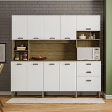 Kit Cozinha Armários E Portas Intense Freijó Supremo