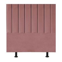 Cabeceira Cama Box Solteiro 100 Cm Sophia Carla Suede Rosê