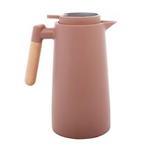 Garrafa Térmica Lyor Tap 1L com Termômetro Digital Cabo de Madeira Nude