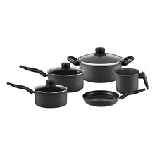 Conjunto de Panelas Rochedo Robusta 5 Peças Antiaderente Resist 3X Tampa Vidro Grafite