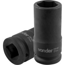Soquete Sextavado Impacto Longo 3/4 27mm Aço Cromo Vonder