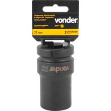 Soquete Sextavado de Impacto Longo 1 27mm Aço Cromo Vonder