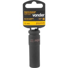 Soquete Sextavado de Impacto Longo Encaixe 1/2 15mm Vonder