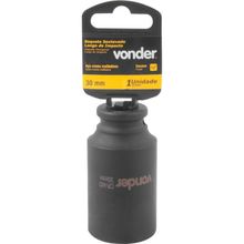 Soquete Sextavado Impacto Longo 1/2 30mm Aço Cromo Vonder