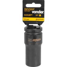 Soquete Sextavado Impacto Longo 3/4 24mm Aço Cromo Vonder