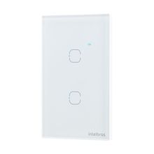 Interruptor Wi Fi Touch 2 Branca EWS 1002 Intelbras