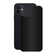 Película iPhone 12 - Traseira Fibra Carbono Preta- Gshield