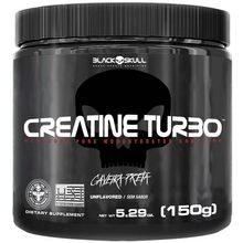 Creatine Turbo 300Gr Caveira Preta - Black Skull Sem Sabor