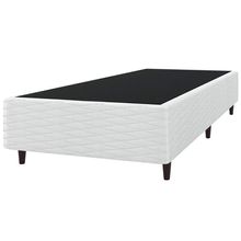 Base Box de Solteiro Umaflex New Itália com Revestimento em Jacquard - 38x88x188cm - Branco
