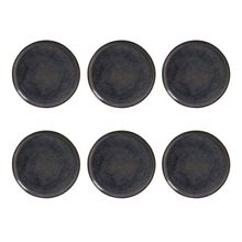 Conjunto de Pratos Rasos Porto Brasil Bio Titanium com 6 Peças - Azul